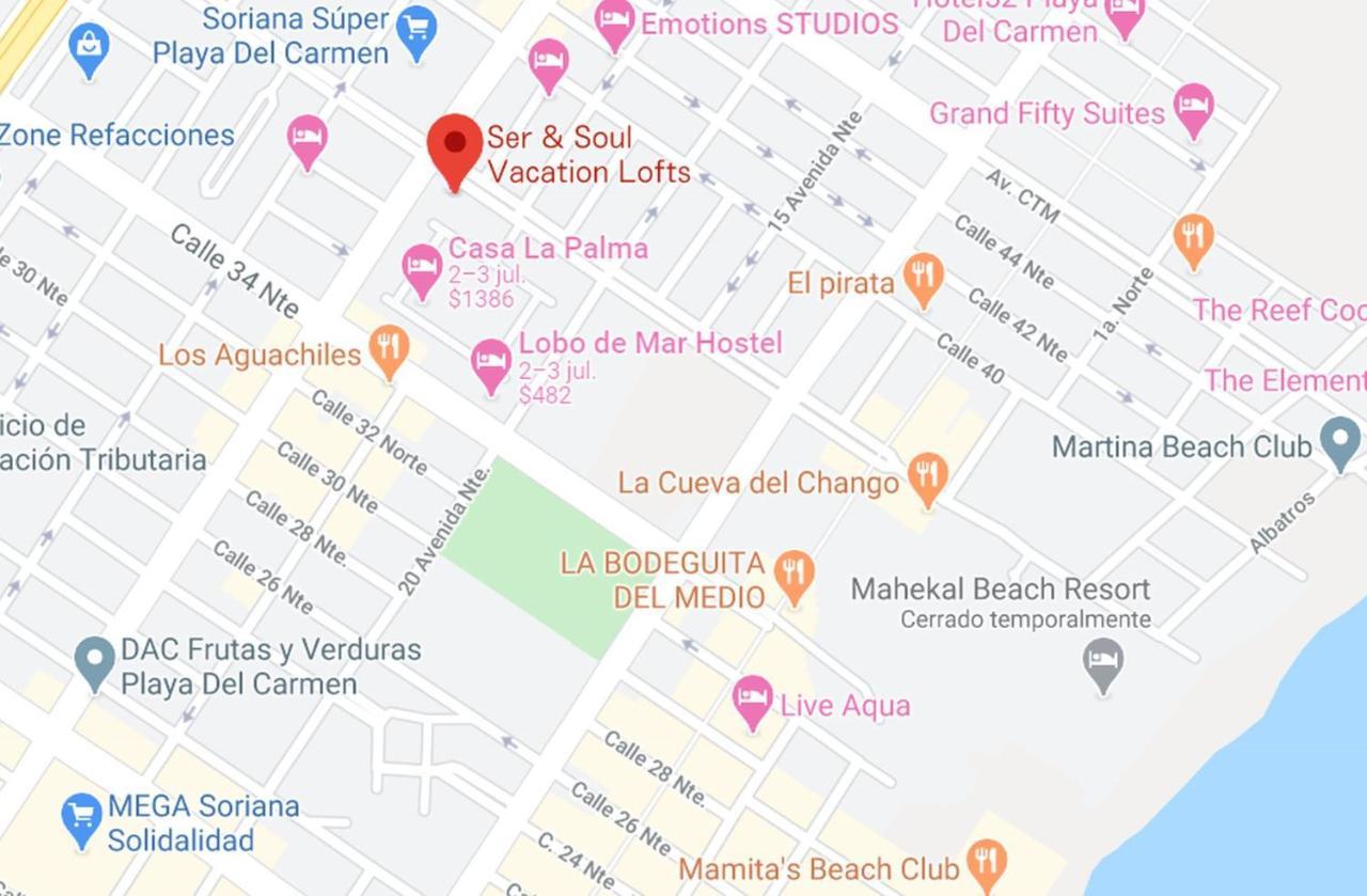 Ser & Soul Vacation Lofts Apartman Playa del Carmen Kültér fotó